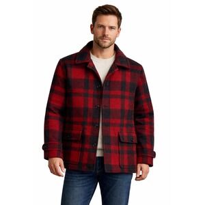 Polo Ralph Lauren Buffalo Plaid Wool Blend Jacket w/ Game Pocket‎ Mens Small